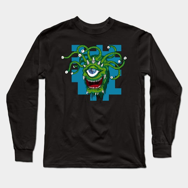 Derpy Beholder Long Sleeve T-Shirt by DesignsBySaxton